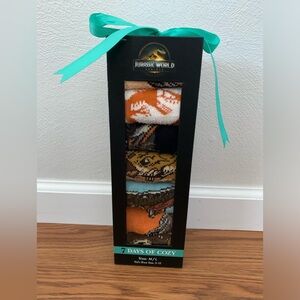 Jurassic Park 7 days of cozy kid’s socks